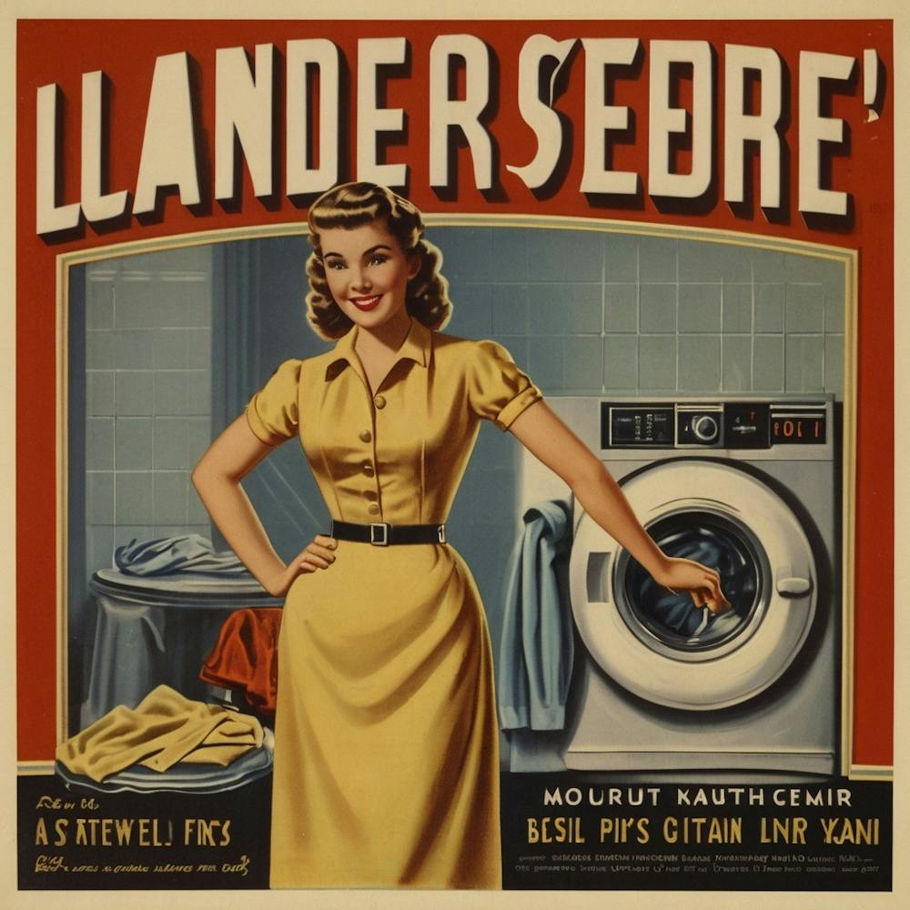 Default Default Vintage And Retro Laundry Advertising Aestethi 2