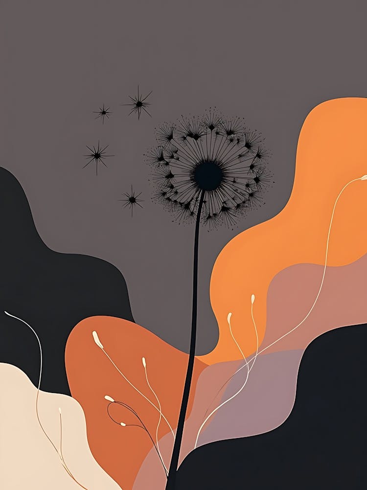 Faint Floral Impressions in Calm Neutrals