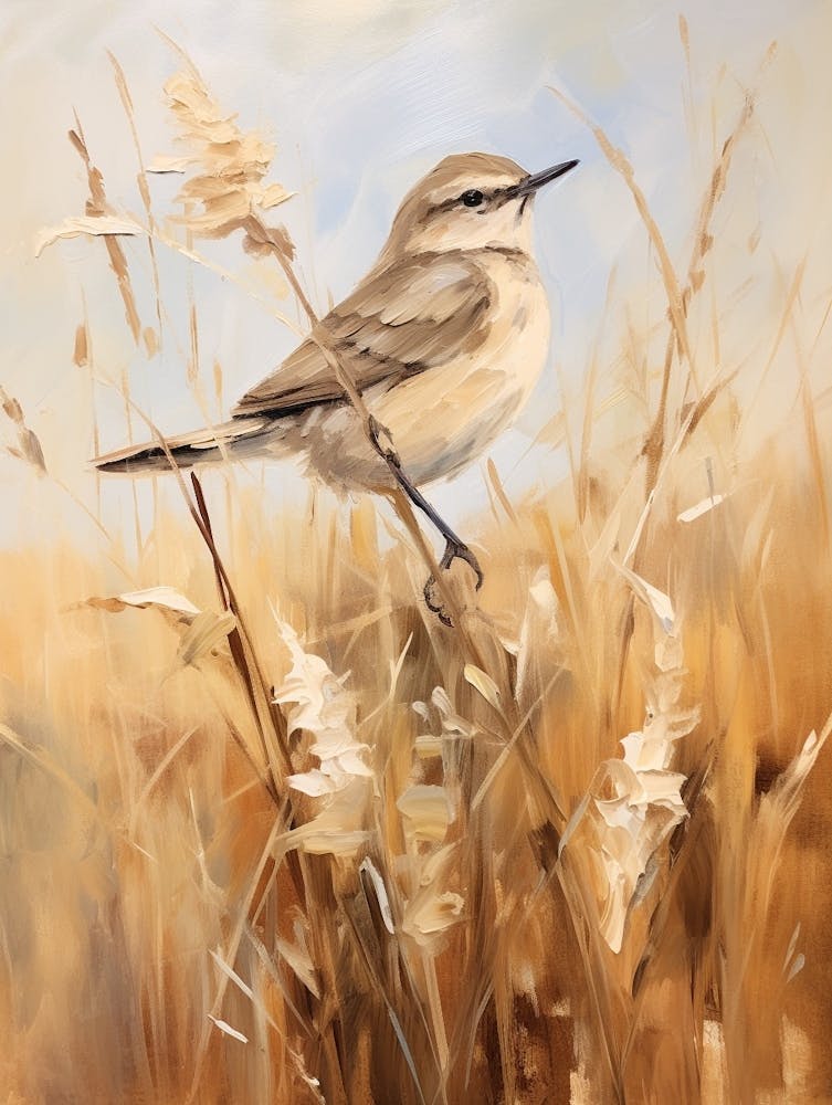 Peinture d'Oiseau Moqueur 4