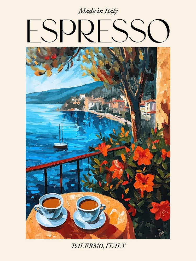 Palermo Espresso Made In Italy 2 Poster