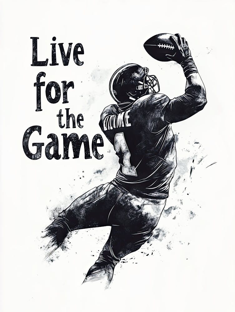 Live For The Game, Fußballplakat 3