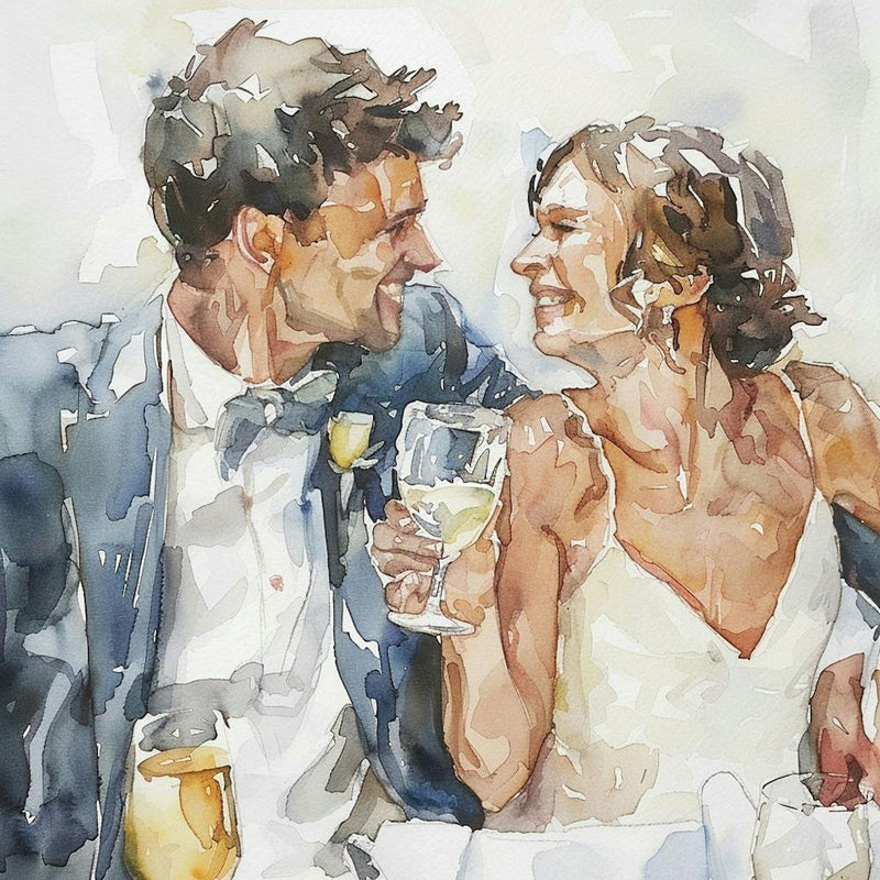 Wedding Watercolor Painting
