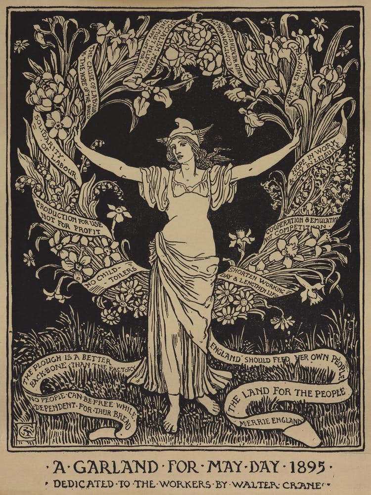 A Garland For May Day, Walter Crane