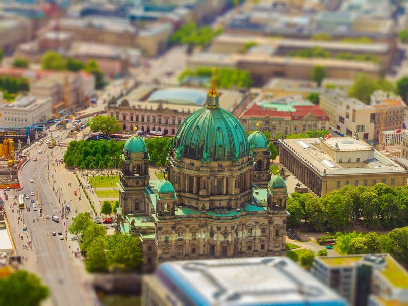 Luftaufnahme der Museumsinsel in Berlin