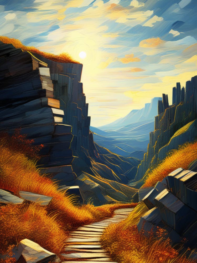 Chemin Vers Les Montagnes