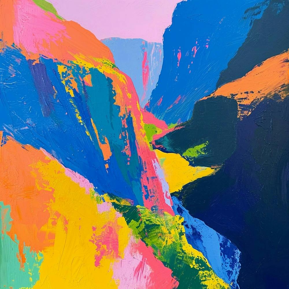 Colourful Abstract Runion National Park France 4