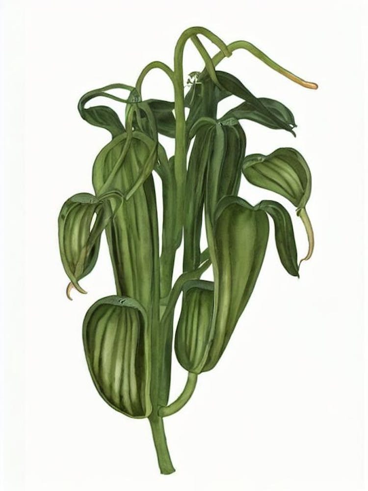 Venus Fly Trap (Dionaea Muscipula) Watercolor