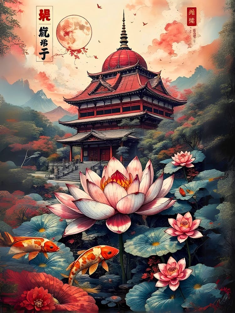 Lotus Flower Painting