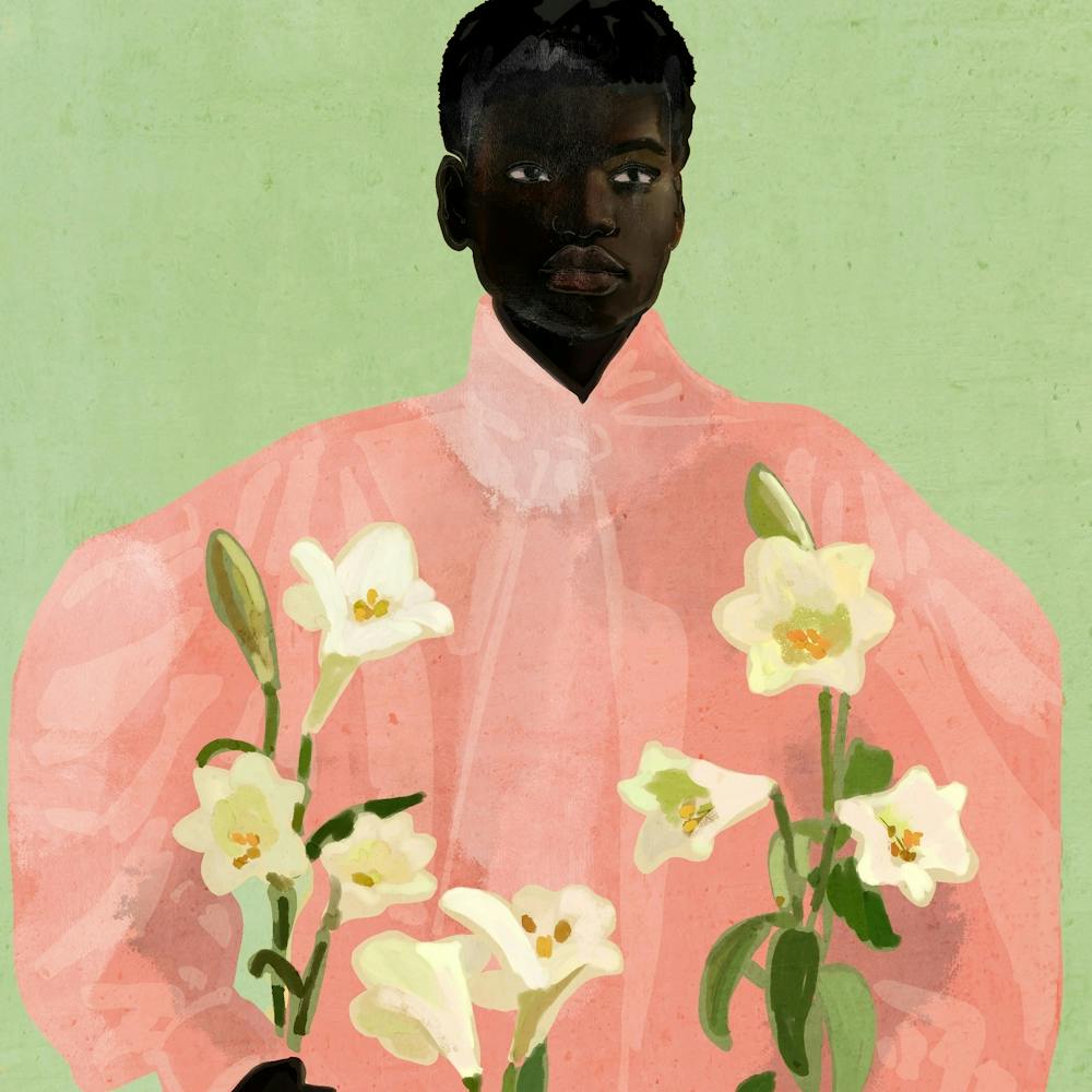 Mädchen mit Blumen 3