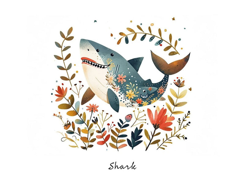 Little Floral Shark 3 Poster