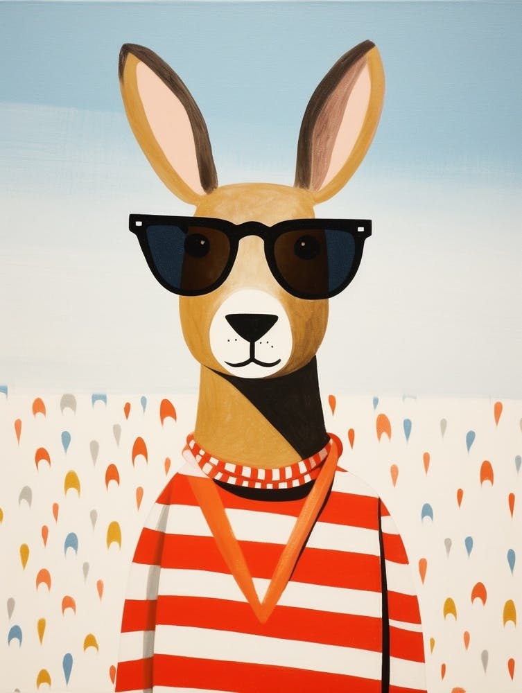 Little Kangaroo 1 Wearing Sunglasses
