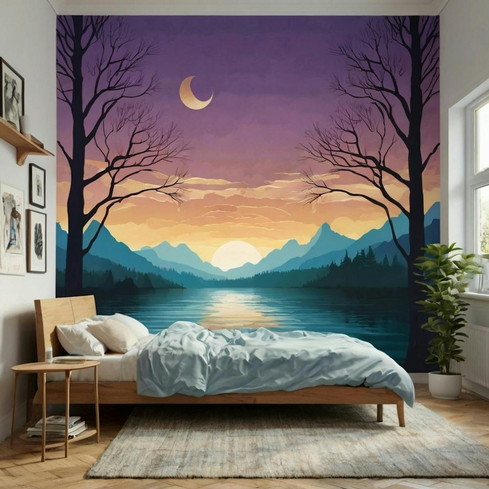 Sunset In The Mountains