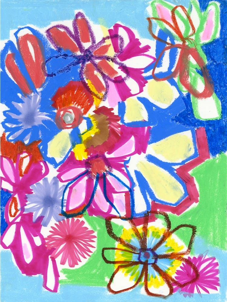 Trippy Abstract Flowers