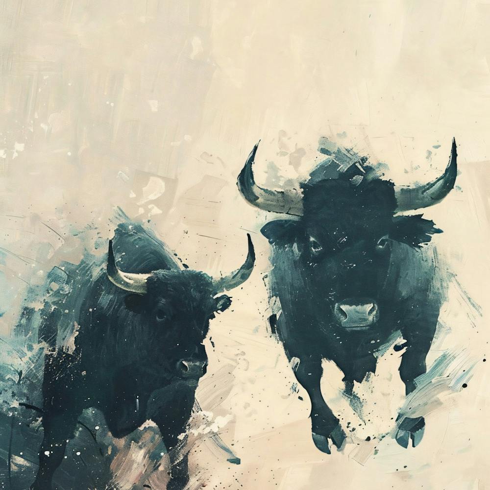 Bulls Running 1