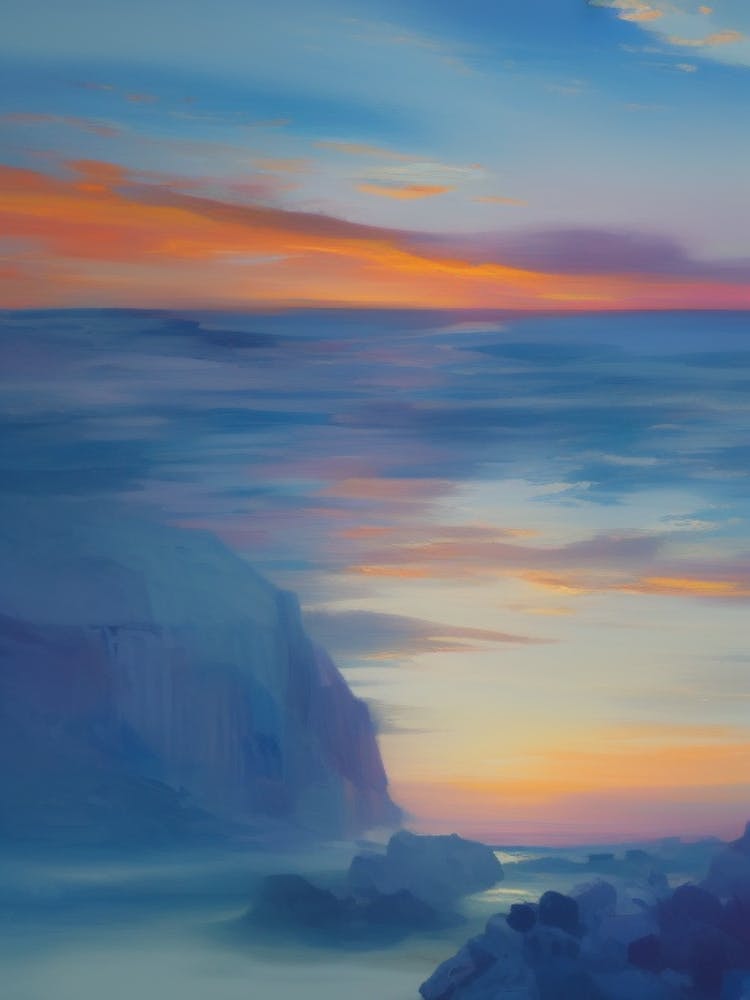 Sunset Over The Ocean 6