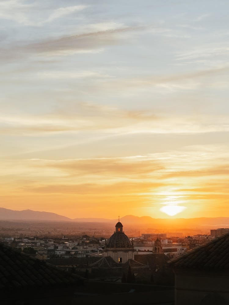 Golden sunset, Granada, Spain