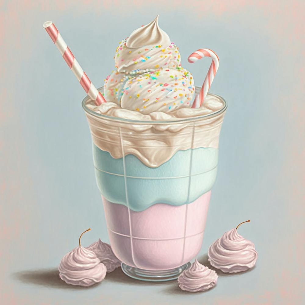 Ice Cream in a glass cup
