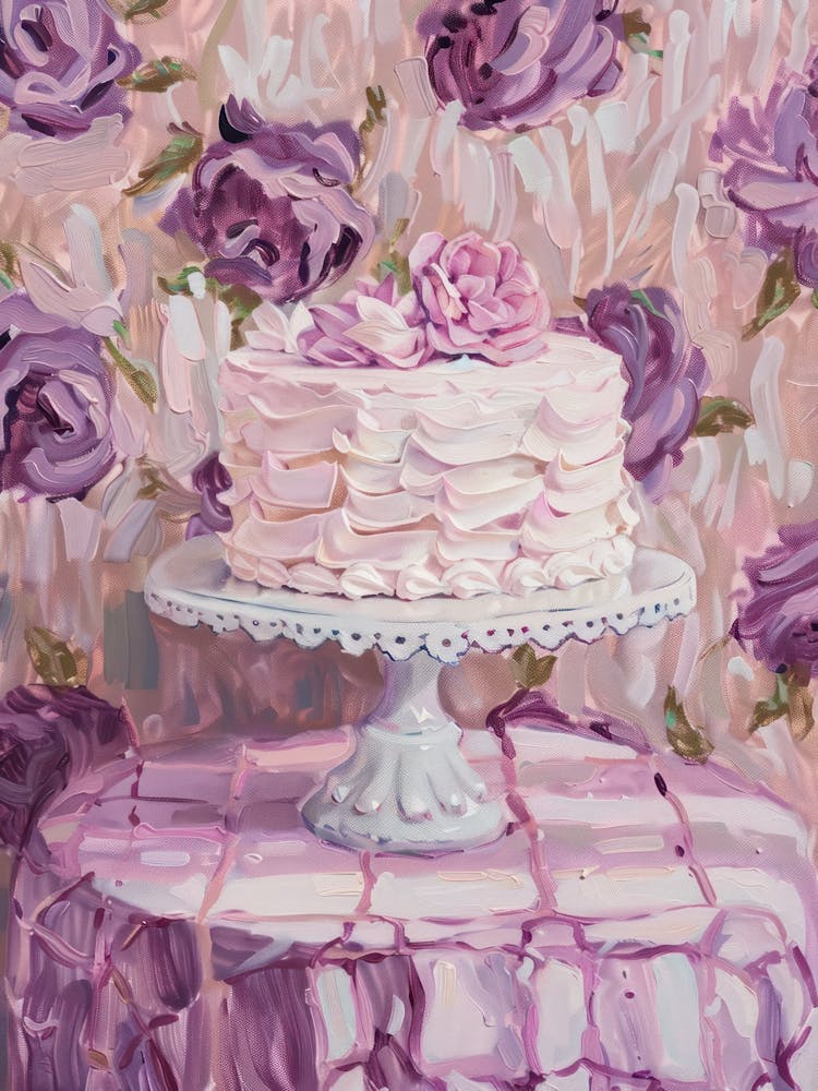 Rosa Frühstücks-Essens-Kuchen 3