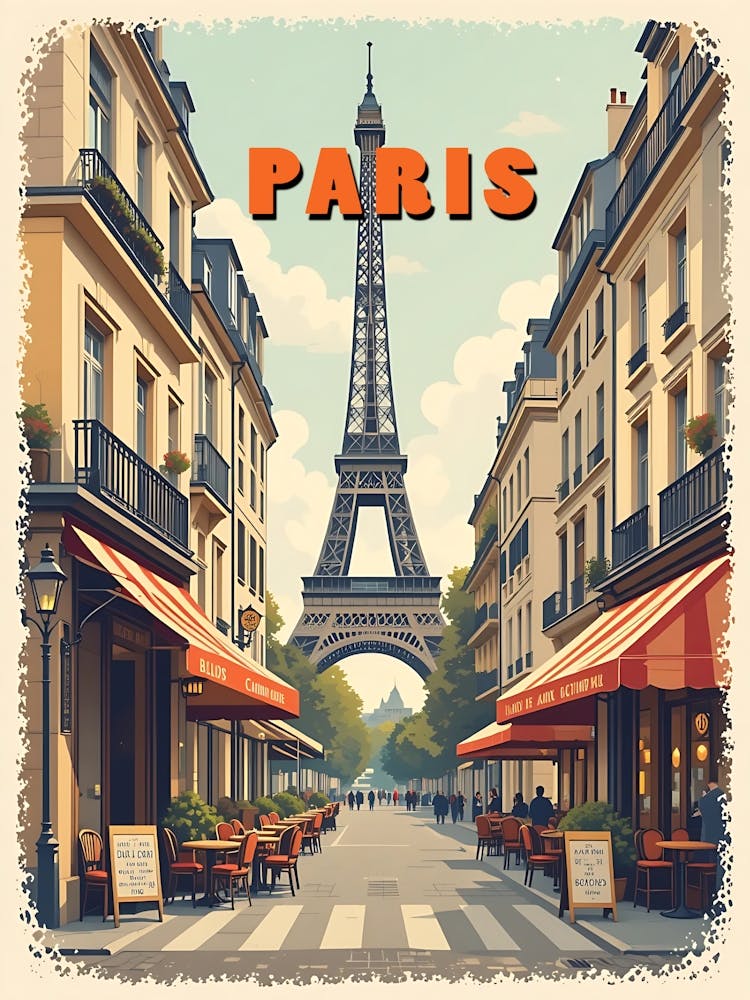 Paris Vintage Travel Poster 17