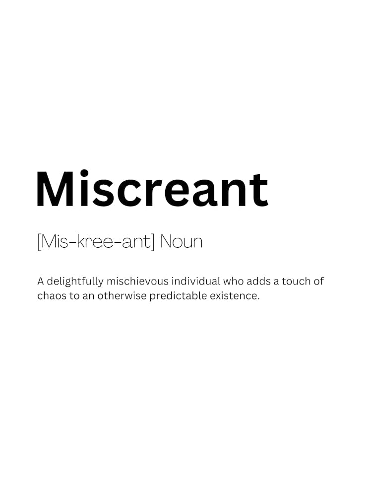 Miscreant Definition Meaning 1