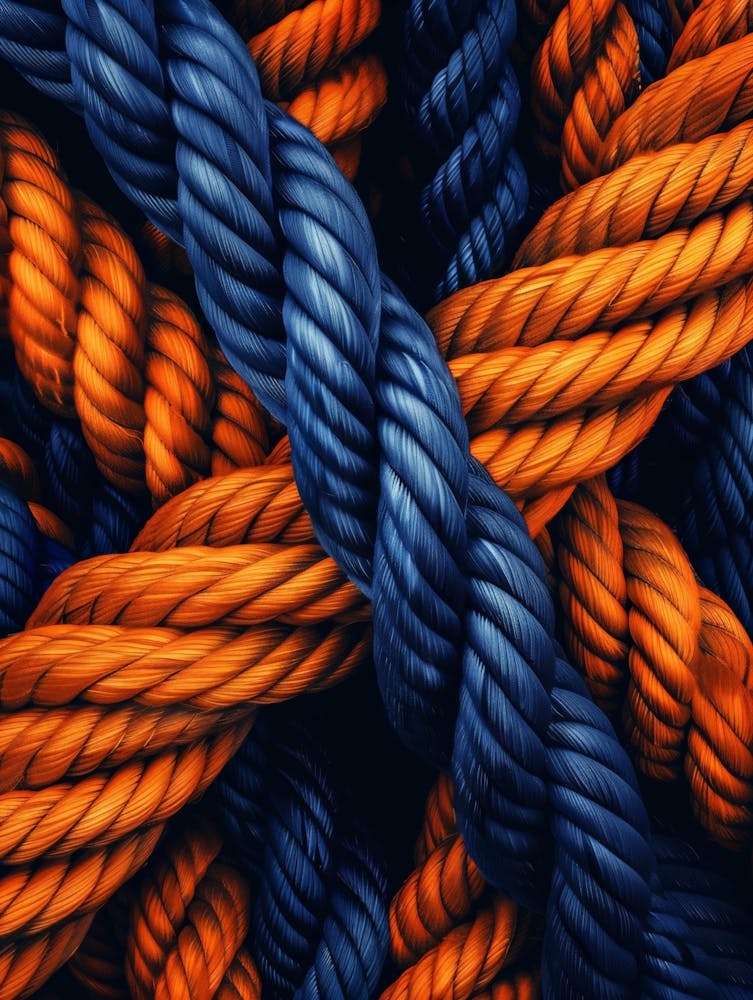 Blue And Orange Ropes 1