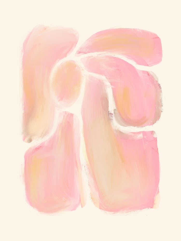 Pink Abstract Painting