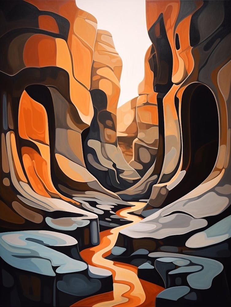 Canyon Abstrait Minimaliste 9