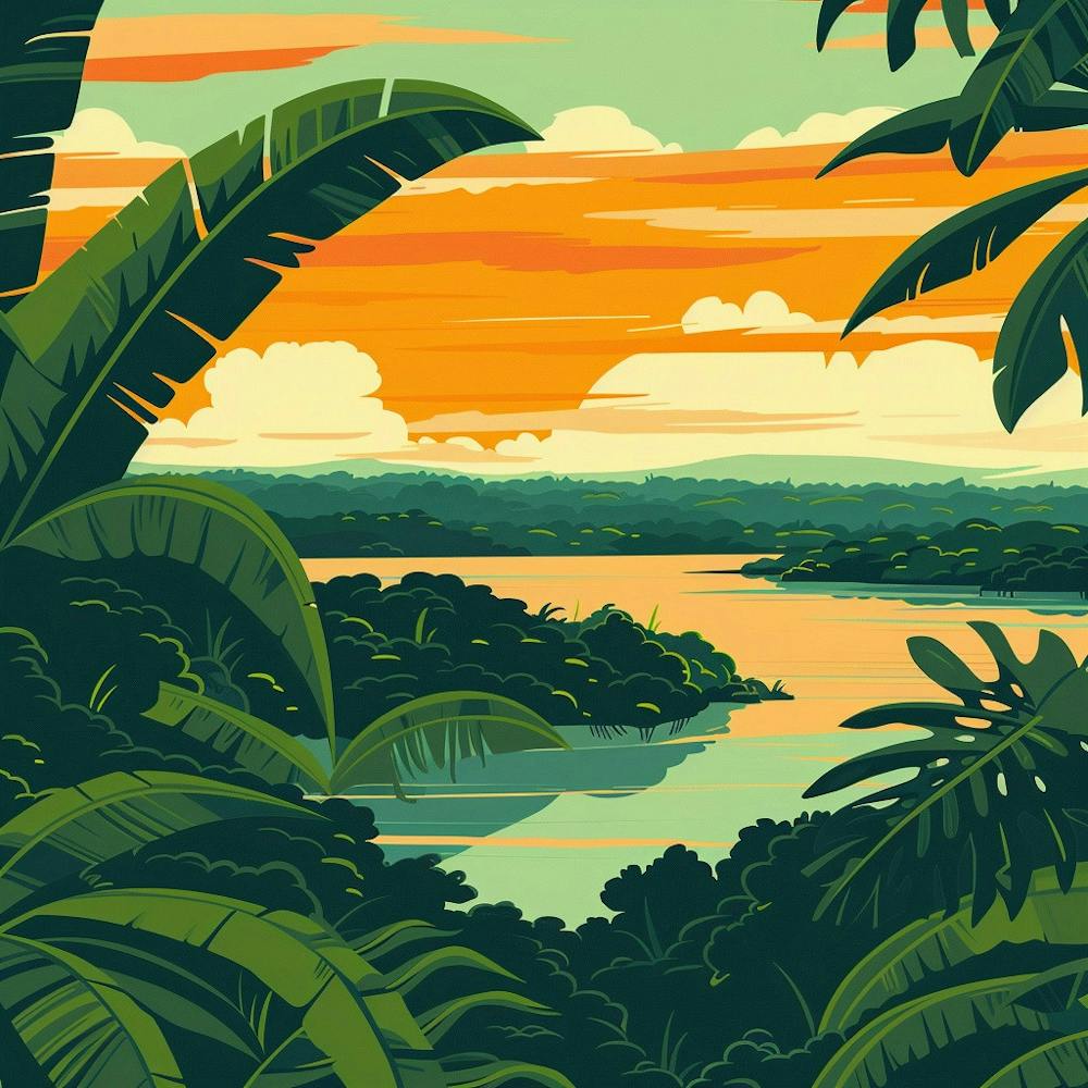 Sunset In The Jungle 4