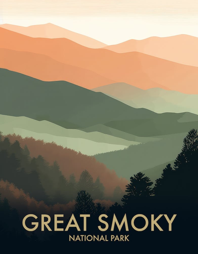 Great Smoky National Park Vintage Travel Poster 15