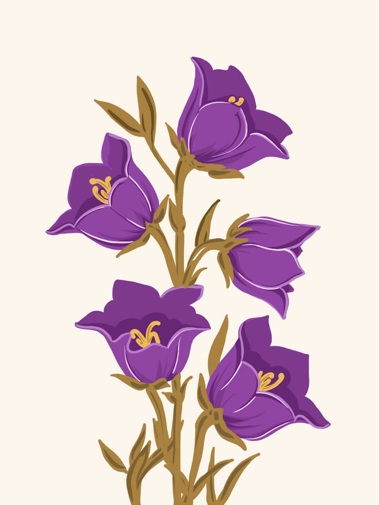 Purple Bell Flowers 1