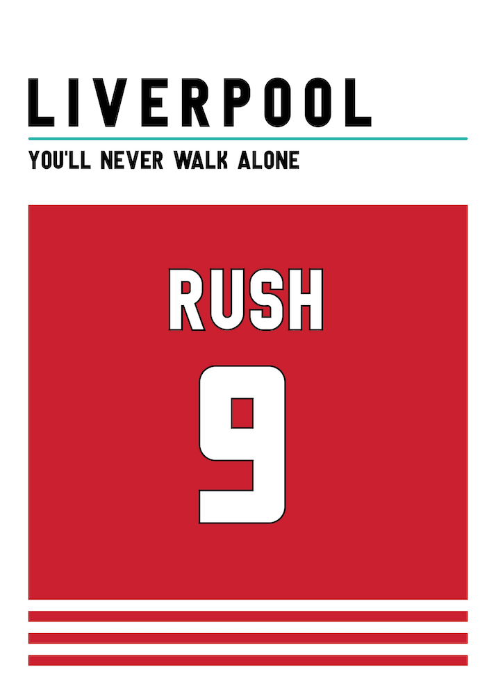 Ian Rush  Liverpool Jersey