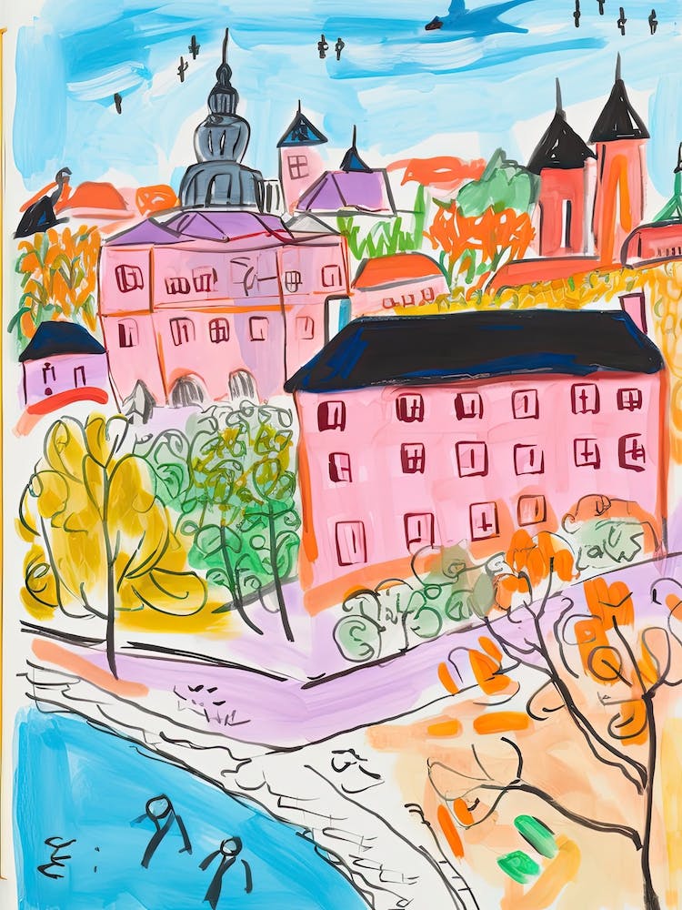 Helsinki, verträumte Märchenbuch-Illustration 4