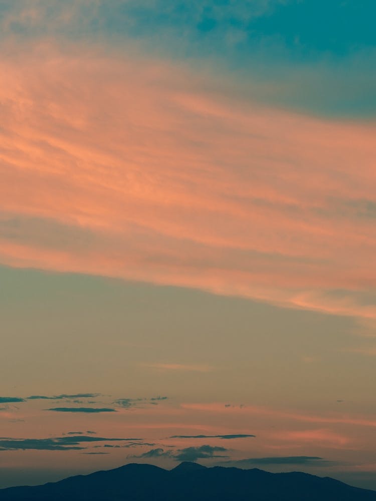 Orangener Sonnenuntergang
