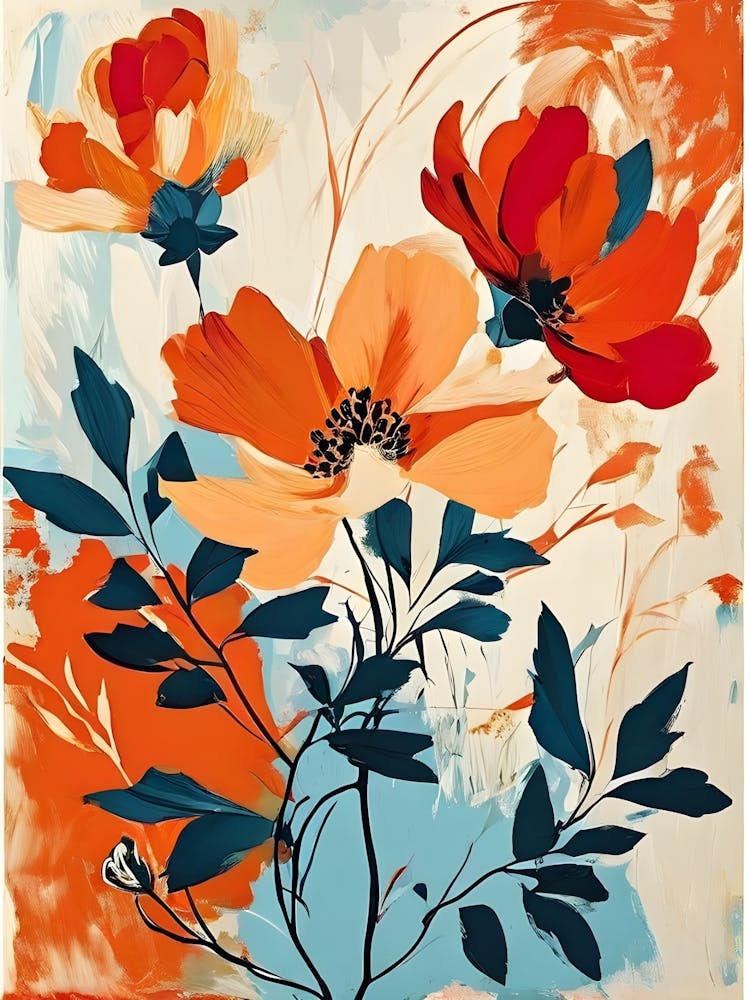 Orange Poppies 1
