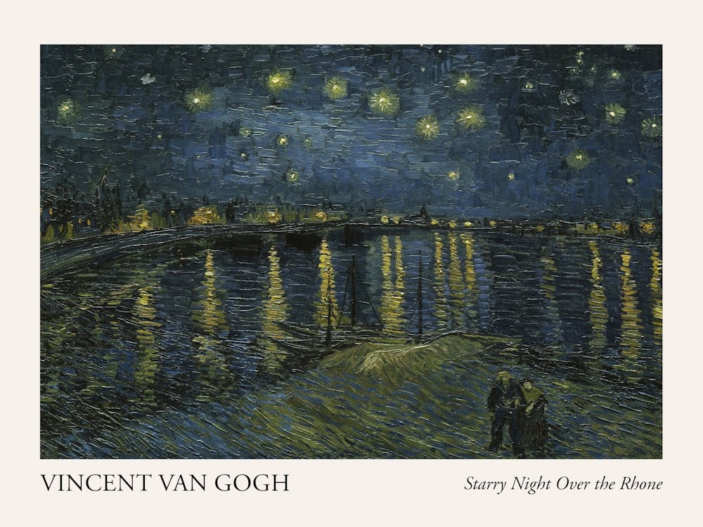 Starry Night Over The Rhone, Vincent Van Gogh Poster