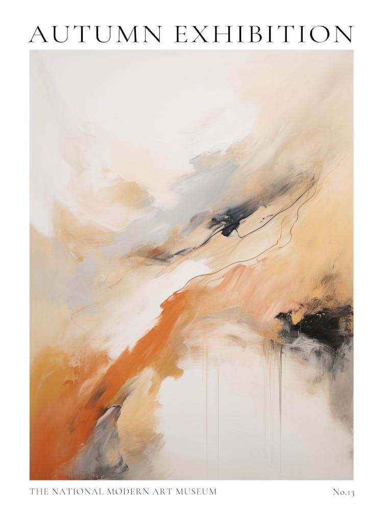 Autumn Exhibition Modern Abstract Poster 13