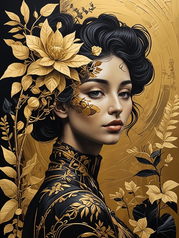 Gold And Black Gaia no4