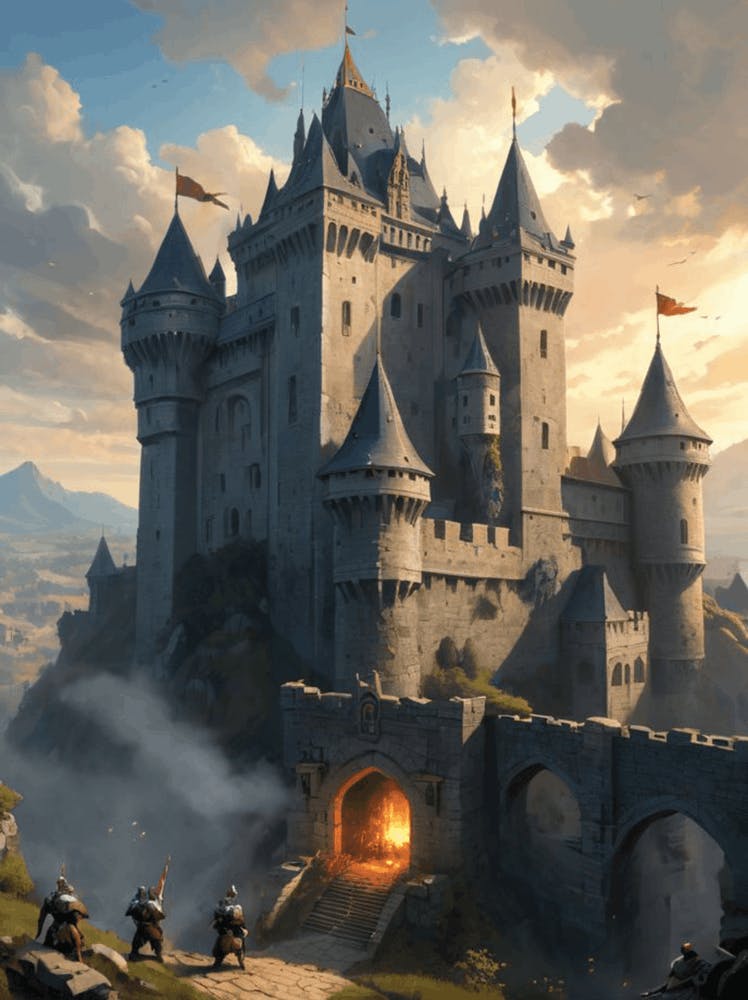 Middle age castle
