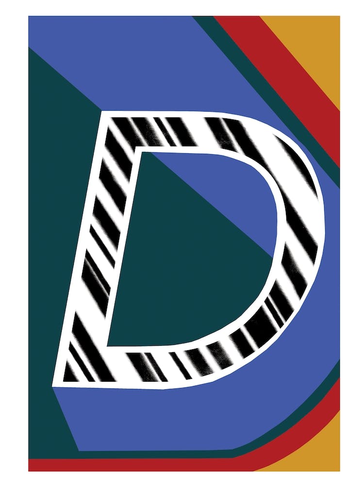 D Geometric Font