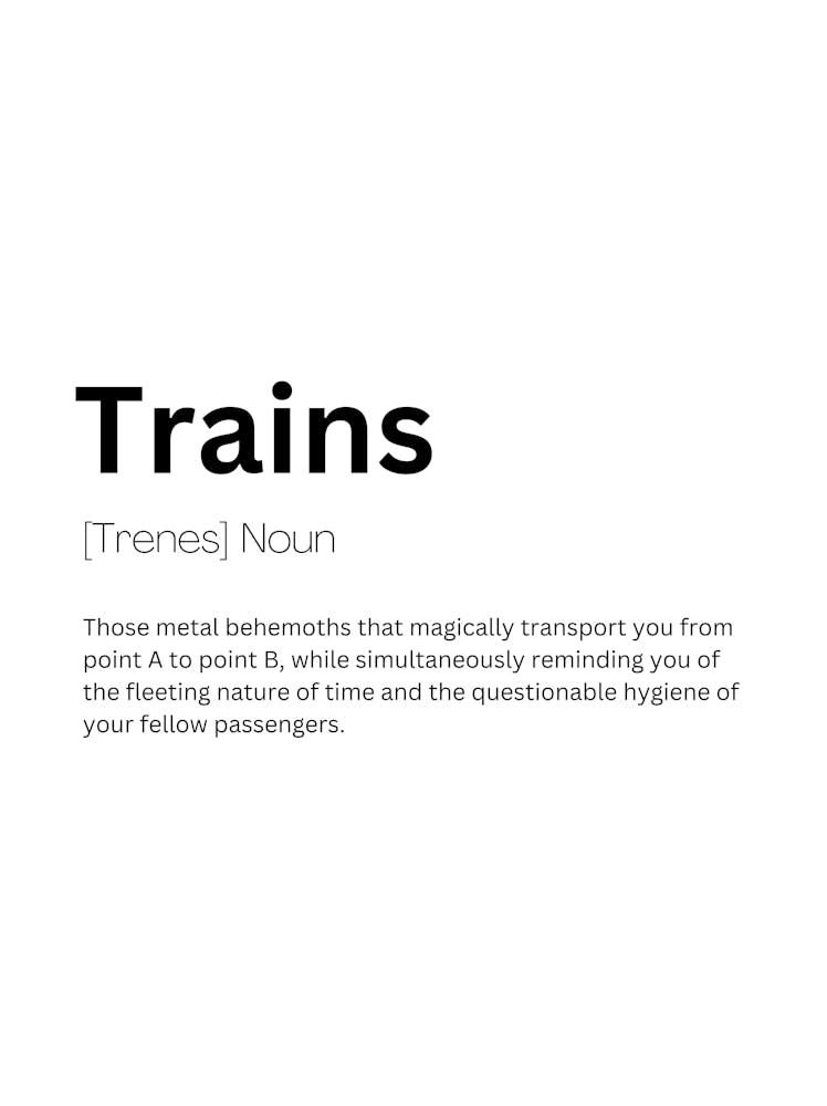 Trains Definition Meaning