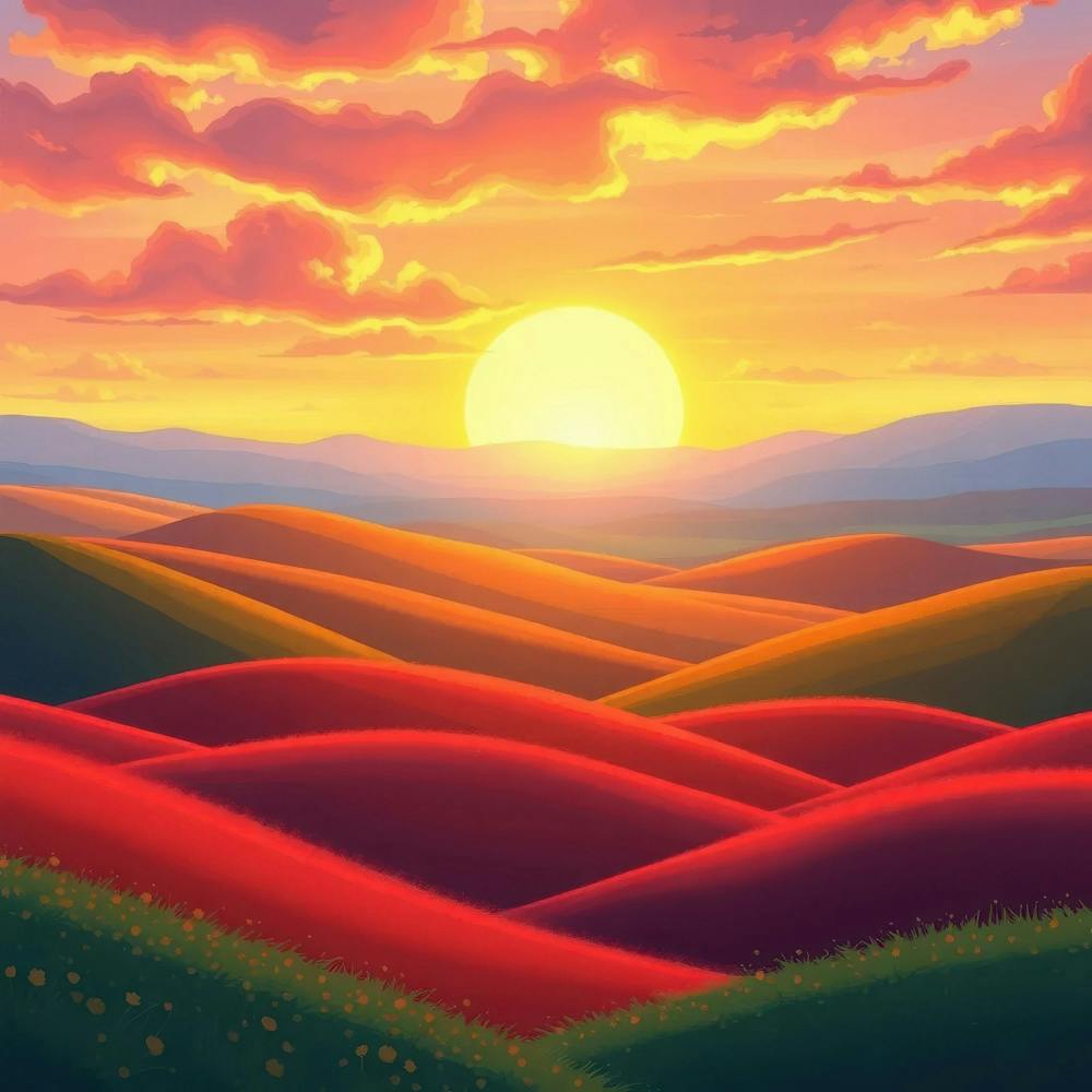 Sunset In The Countryside 3