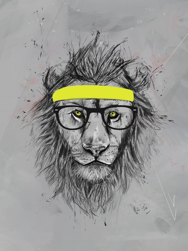 Hipster Lion