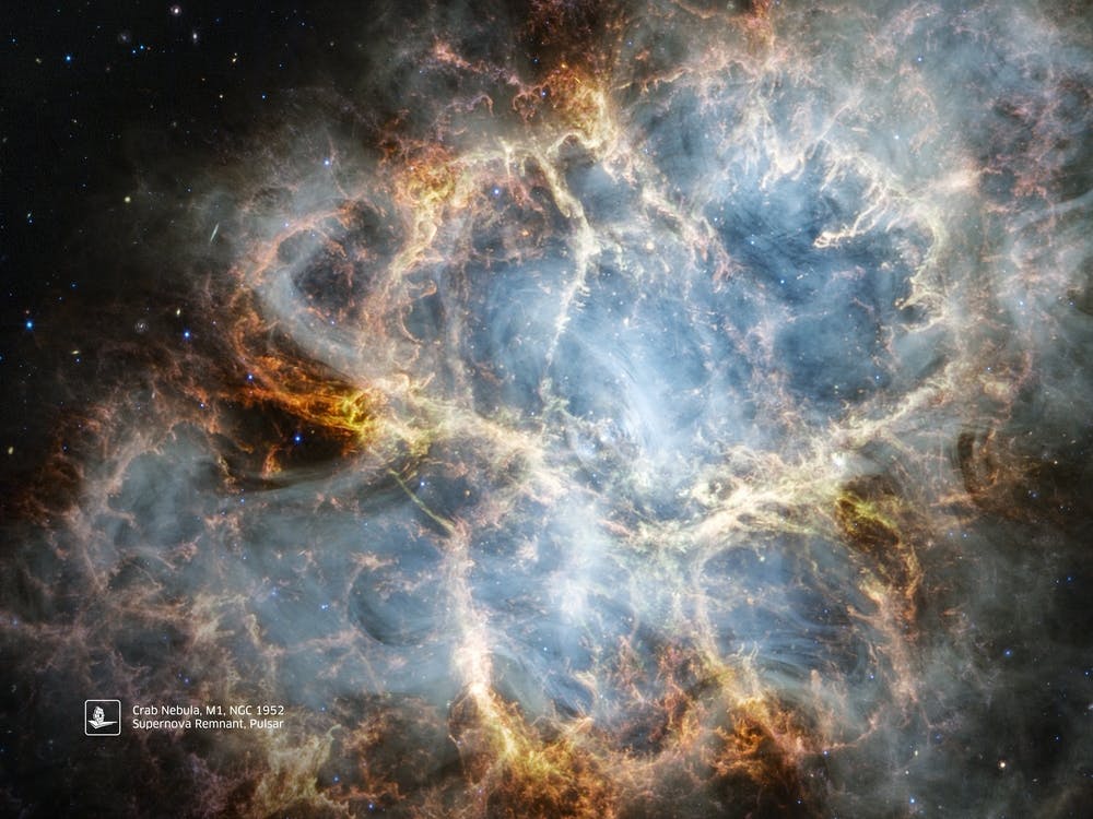 Crab Nebula, M1, NGC 1952 (James Webb/JWST) — space poster