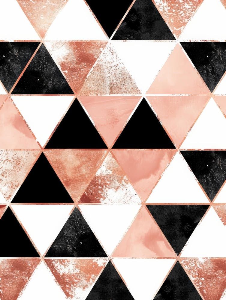 Rose Gold Triangles 2