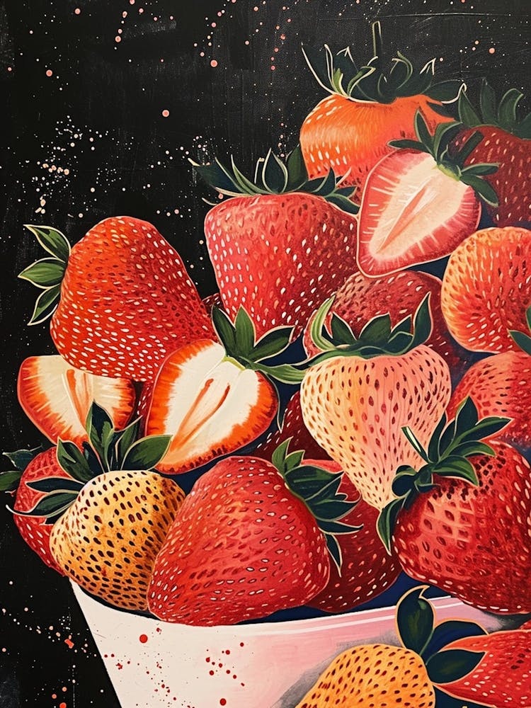 Strawberry Explosion Art Deco