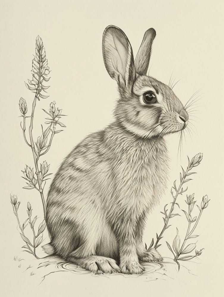 Rex Rabbit Drawing 2