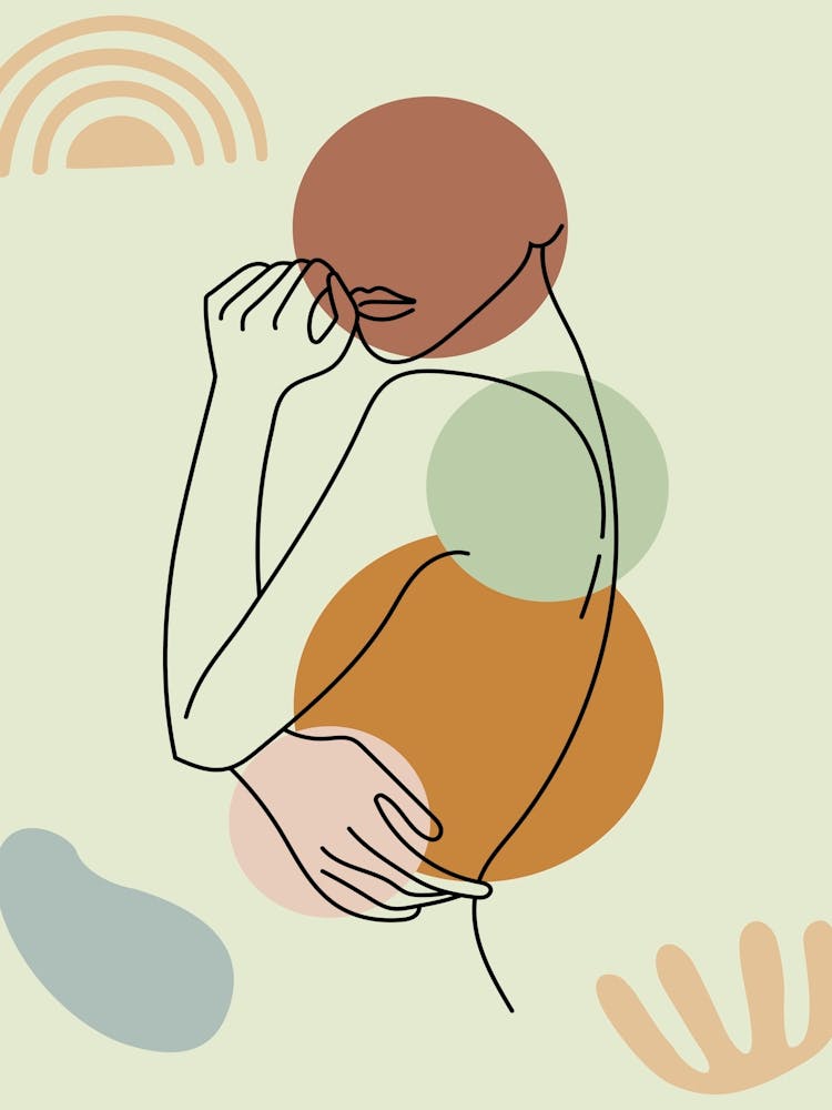 Boho woman — boho poster, boho wall art