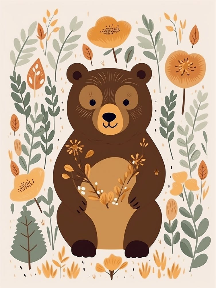 Baby Animal Illustration  Bear 11