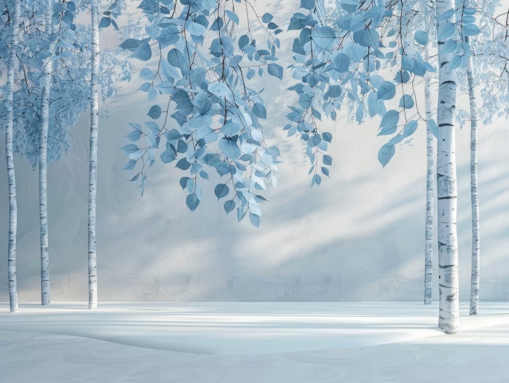 Birch Trees In Winter 1