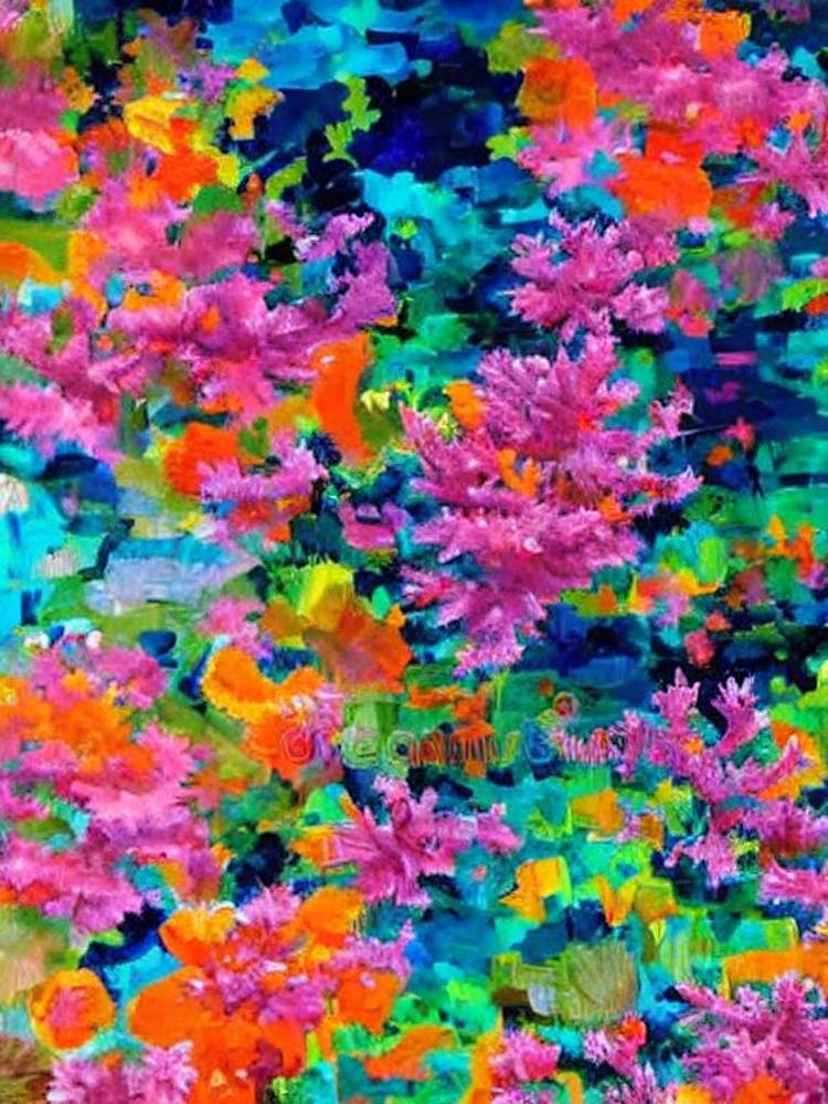 Acropora Tenius Vibrant Painting